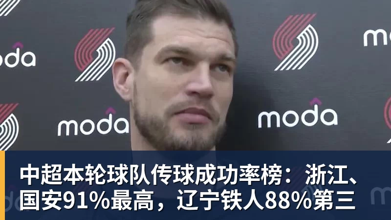PG电子中超本轮球队传球成功率榜：浙江、国安91%最高，辽宁铁人88%第三